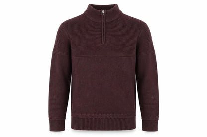 Fabric 8 Mens Brown   Henley Jumper Size M