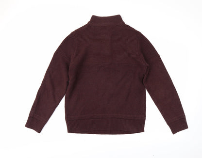 Fabric 8 Mens Brown   Henley Jumper Size M