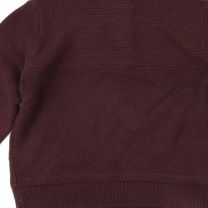 Fabric 8 Mens Brown   Henley Jumper Size M
