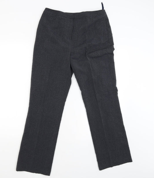 Womens UK Size 12 DEBINHAMS Regular Fit  Grey Trousers