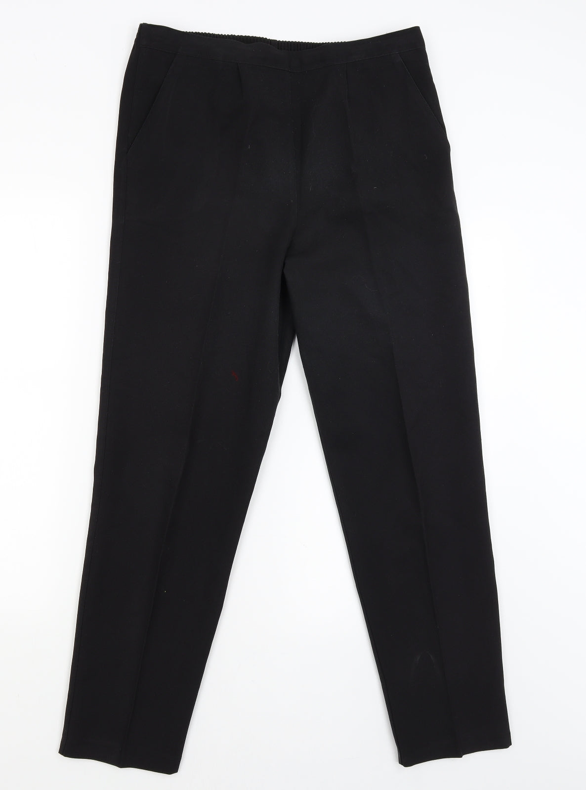 Womens UK Size 14 Preworn Regular Fit  Black Trousers