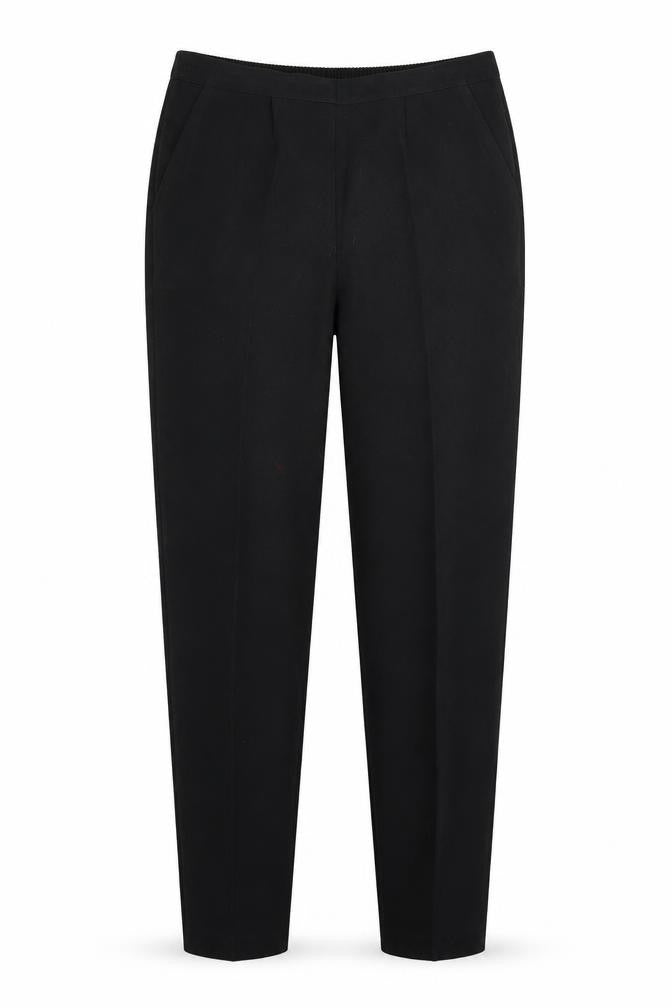 Womens UK Size 14 Preworn Regular Fit  Black Trousers