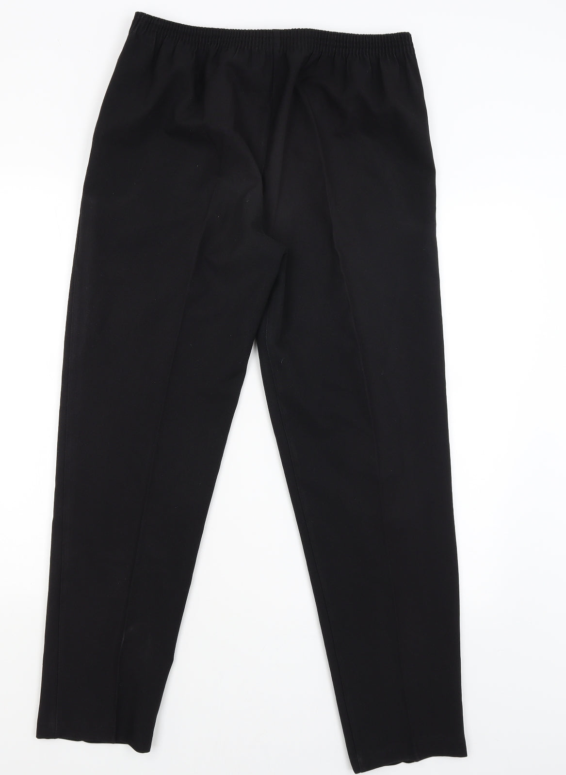 Womens UK Size 14 Preworn Regular Fit  Black Trousers