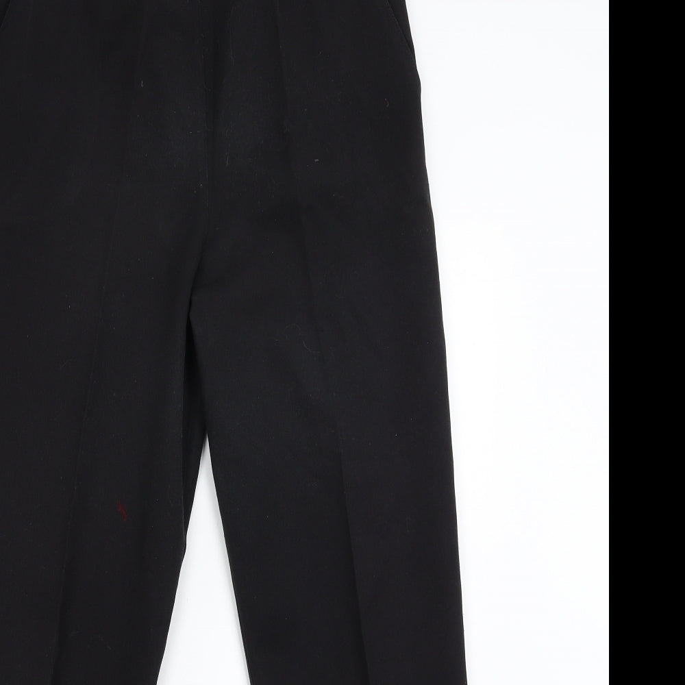 Womens UK Size 14 Preworn Regular Fit  Black Trousers