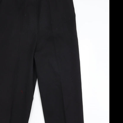 Womens UK Size 14 Preworn Regular Fit  Black Trousers