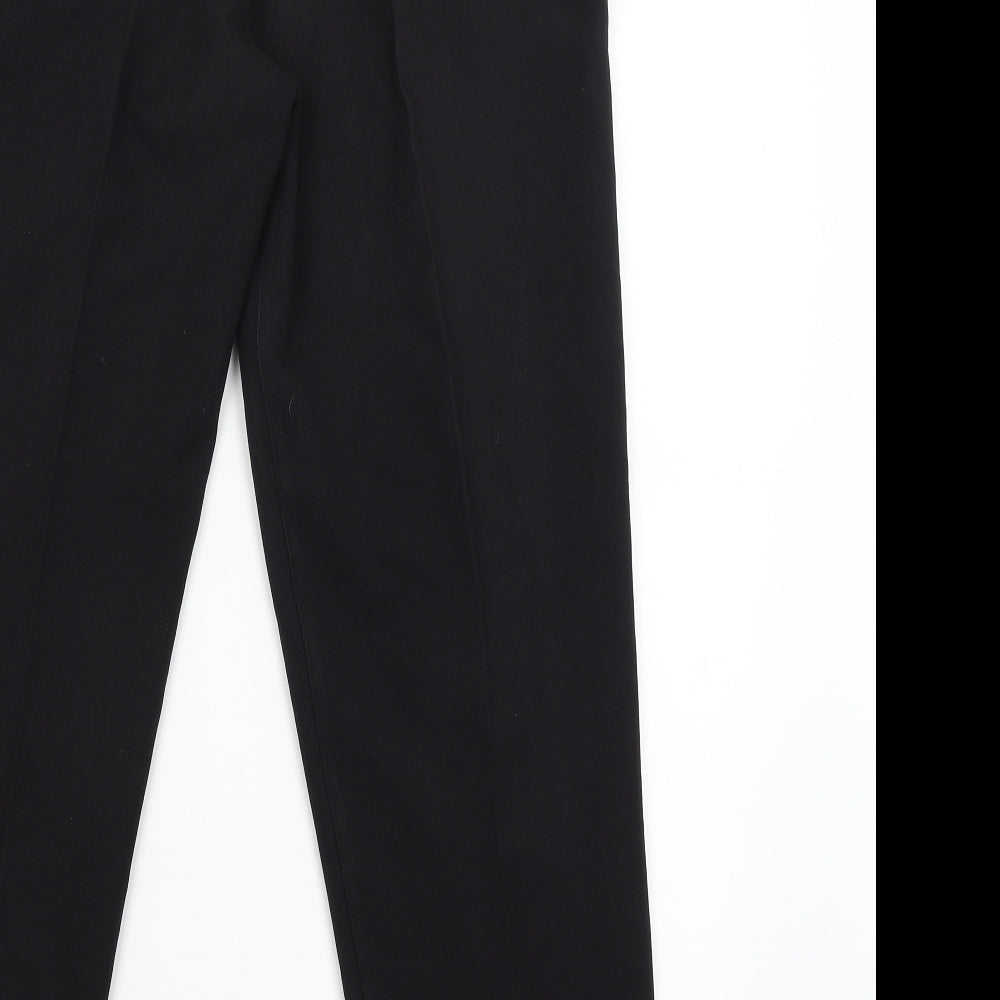 Womens UK Size 14 Preworn Regular Fit  Black Trousers