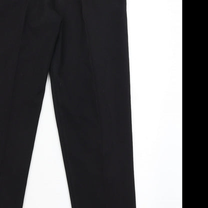 Womens UK Size 14 Preworn Regular Fit  Black Trousers