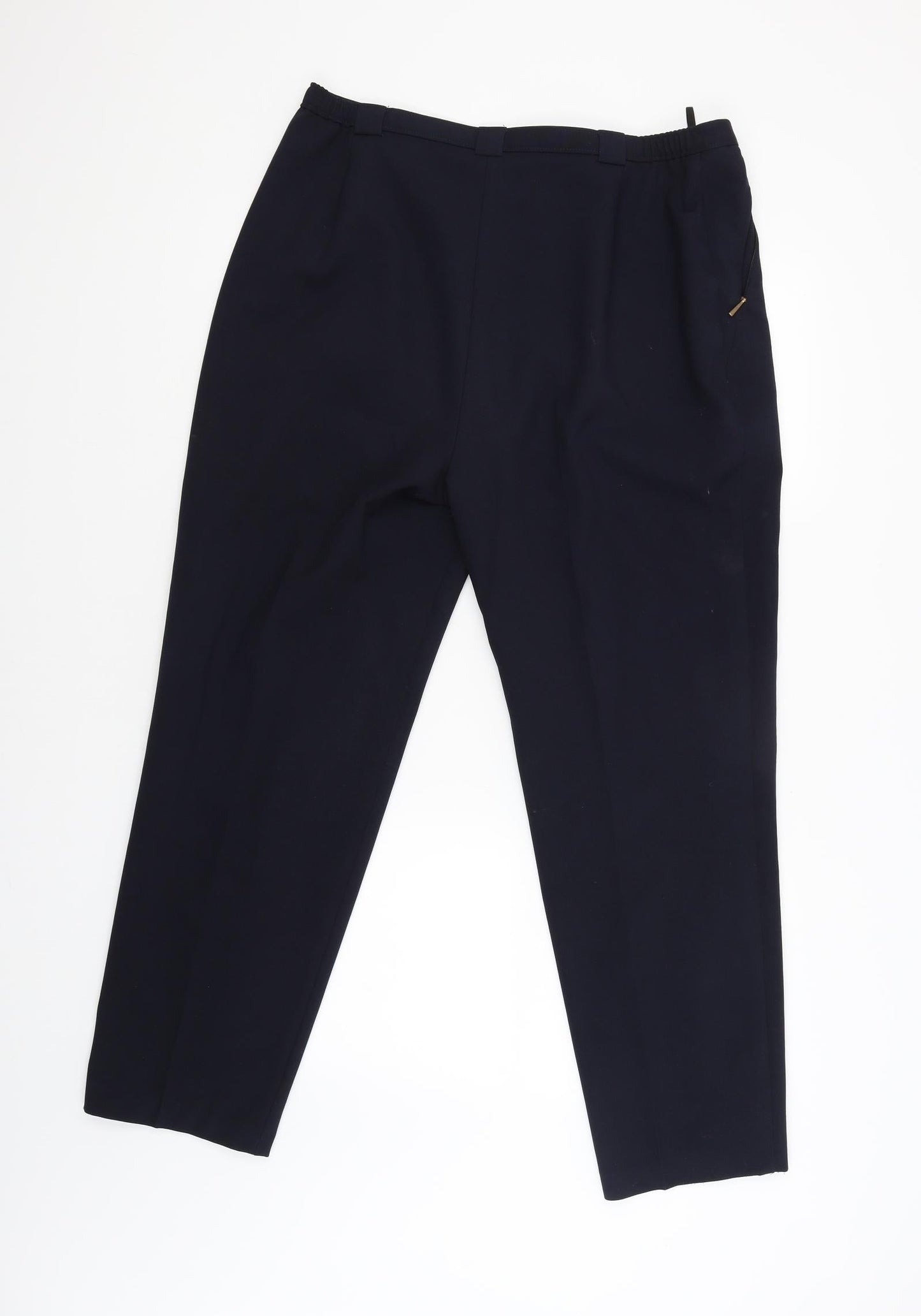 Womens UK Size 16 Marks and Spencer Regular Fit Carpenter Blue Trousers