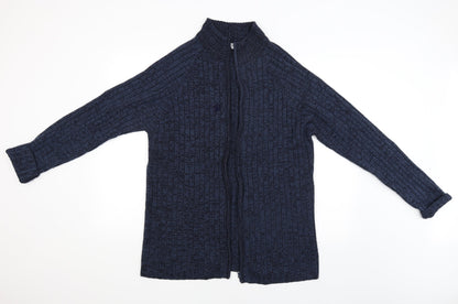 Classic Menswear Mens Blue   Full Zip Jumper Size L