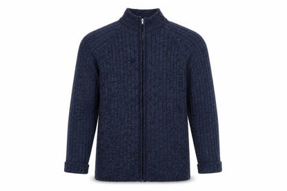 Classic Menswear Mens Blue   Full Zip Jumper Size L