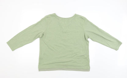 BM Womens Green   Pullover Jumper Size M