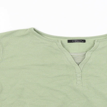 BM Womens Green   Pullover Jumper Size M
