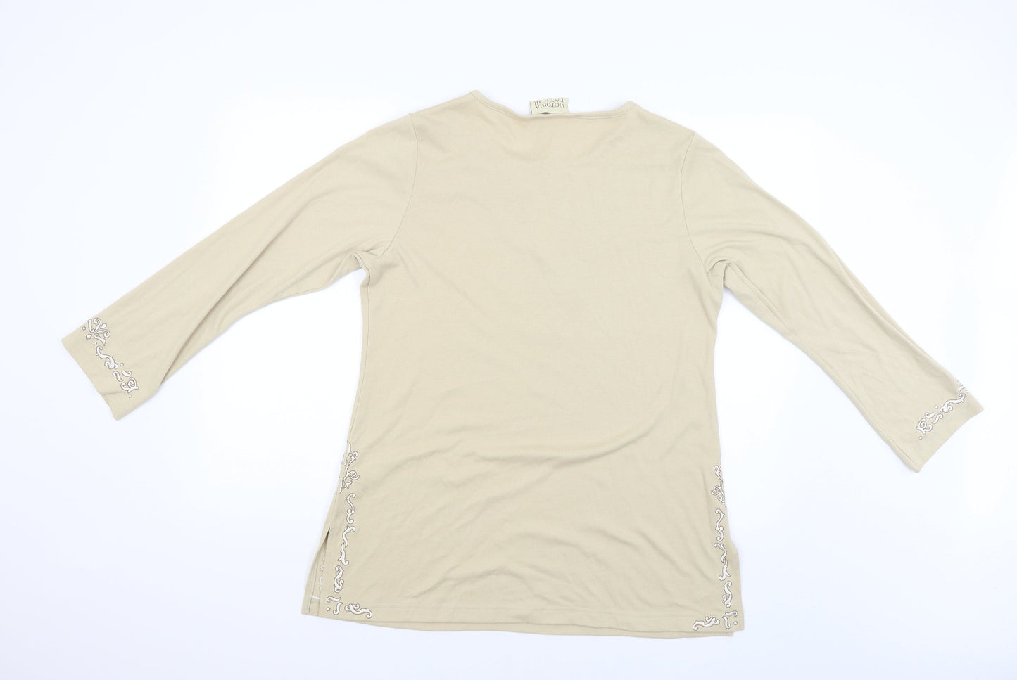 Victoria Taylor Womens Beige   Pullover Jumper Size 14