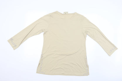 Victoria Taylor Womens Beige   Pullover Jumper Size 14