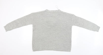 Back view of Papaya women’s grey jumper, size L