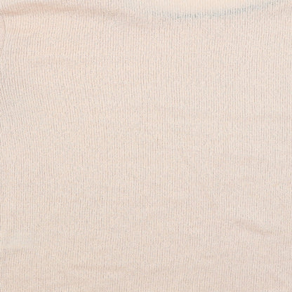 Spotted Womens Pink   Pullover Jumper Size L