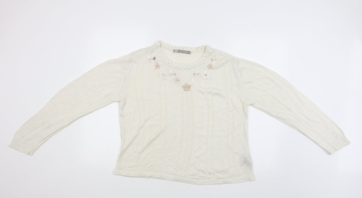 Akal Collection Womens Beige   Pullover Jumper Size S