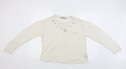 Akal Collection Womens Beige   Pullover Jumper Size S