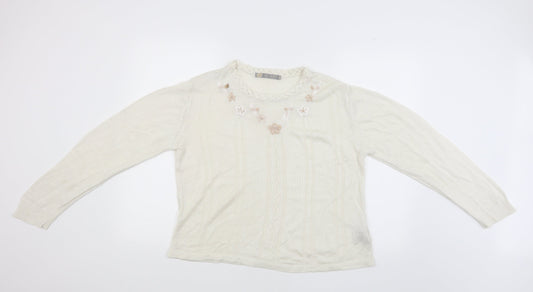 Akal Collection Womens Beige   Pullover Jumper Size S