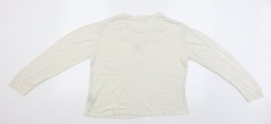 Akal Collection Womens Beige   Pullover Jumper Size S