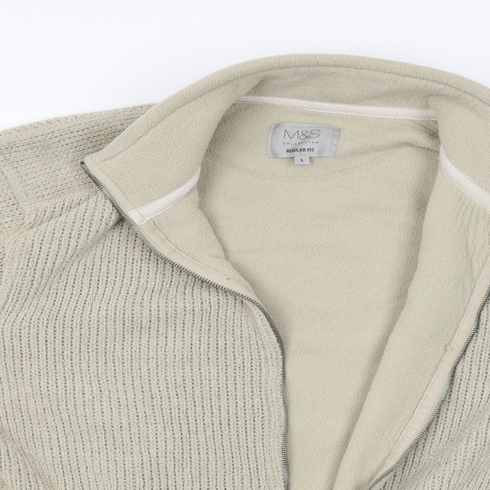 Womens UK Size L M&S Beige Jacket