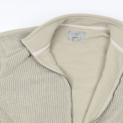 Womens UK Size L M&S Beige Jacket