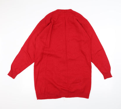 St Michael Womens Red Jacket Coatigan Size 12