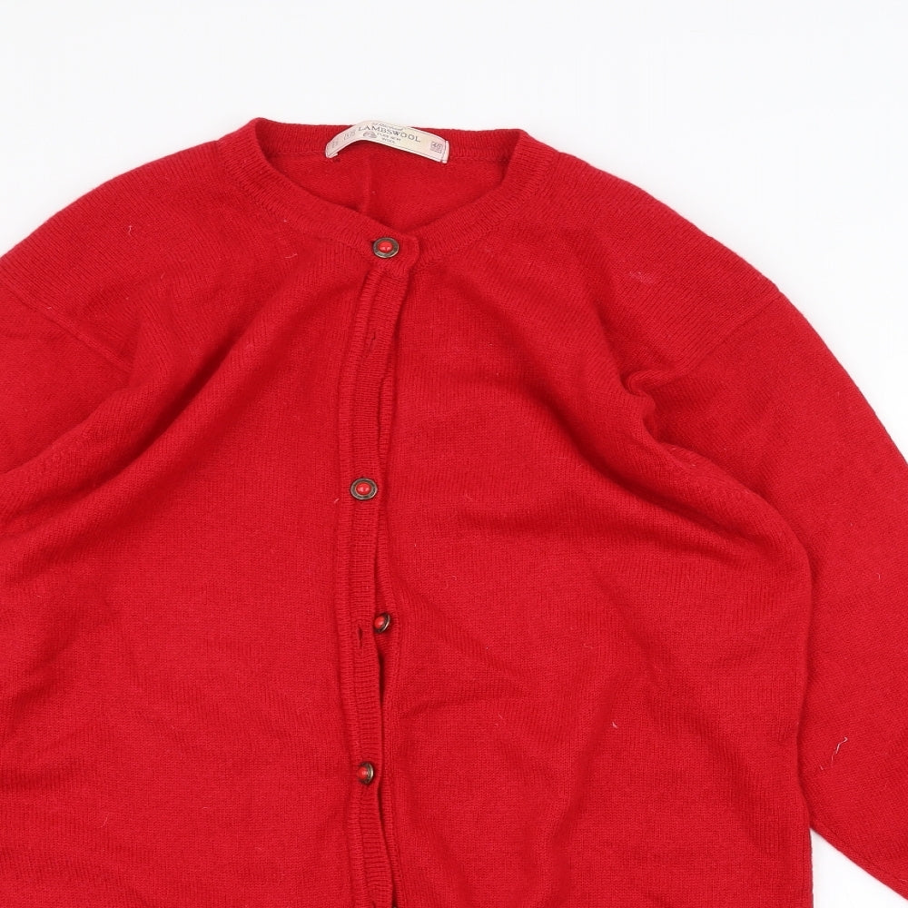 St Michael Womens Red Jacket Coatigan Size 12