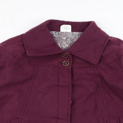 Womens UK Size 18 Anne De Lancay Purple Pea Coat