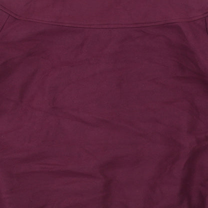 Womens UK Size 18 Anne De Lancay Purple Pea Coat