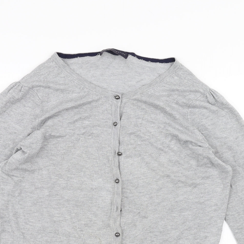 Marks and Spencer Womens Grey   Cardigan Jumper Size 10