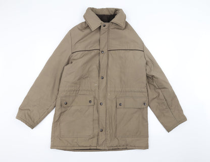 Mens UK Size M stmichael Brown Pea Coat