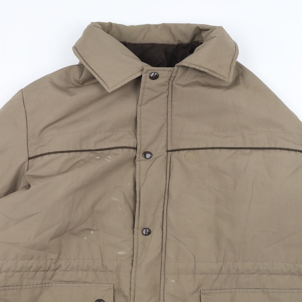 Mens UK Size M stmichael Brown Pea Coat
