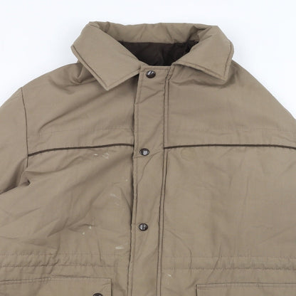 Mens UK Size M stmichael Brown Pea Coat