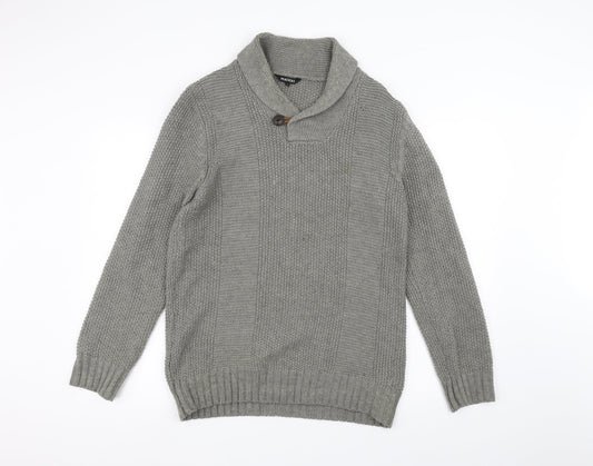 Peacocks Womens Grey  Knit Jacket  Size M