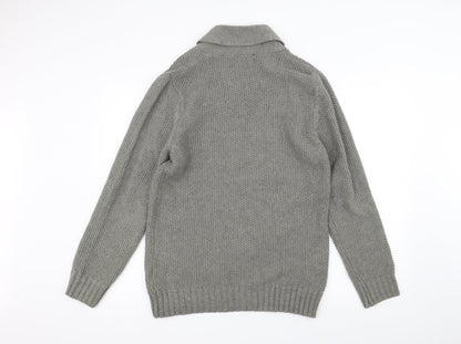 Peacocks Womens Grey  Knit Jacket  Size M