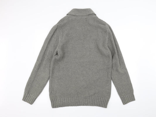 Peacocks Womens Grey  Knit Jacket  Size M