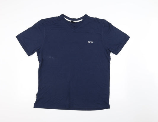 Slazenger Mens Blue    T-Shirt Size L