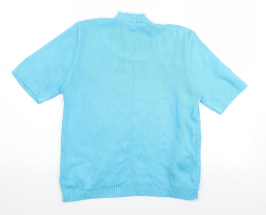 glimpse design Womens Blue   Cardigan Jumper Size S