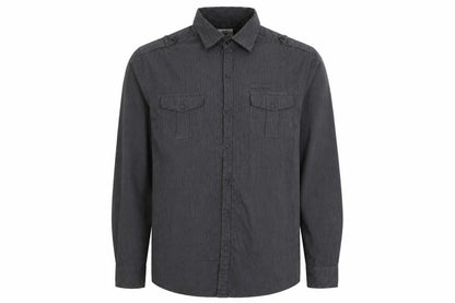 Mens UK Size L F&F Grey  Button-Up Long Sleeve Casual Shirt