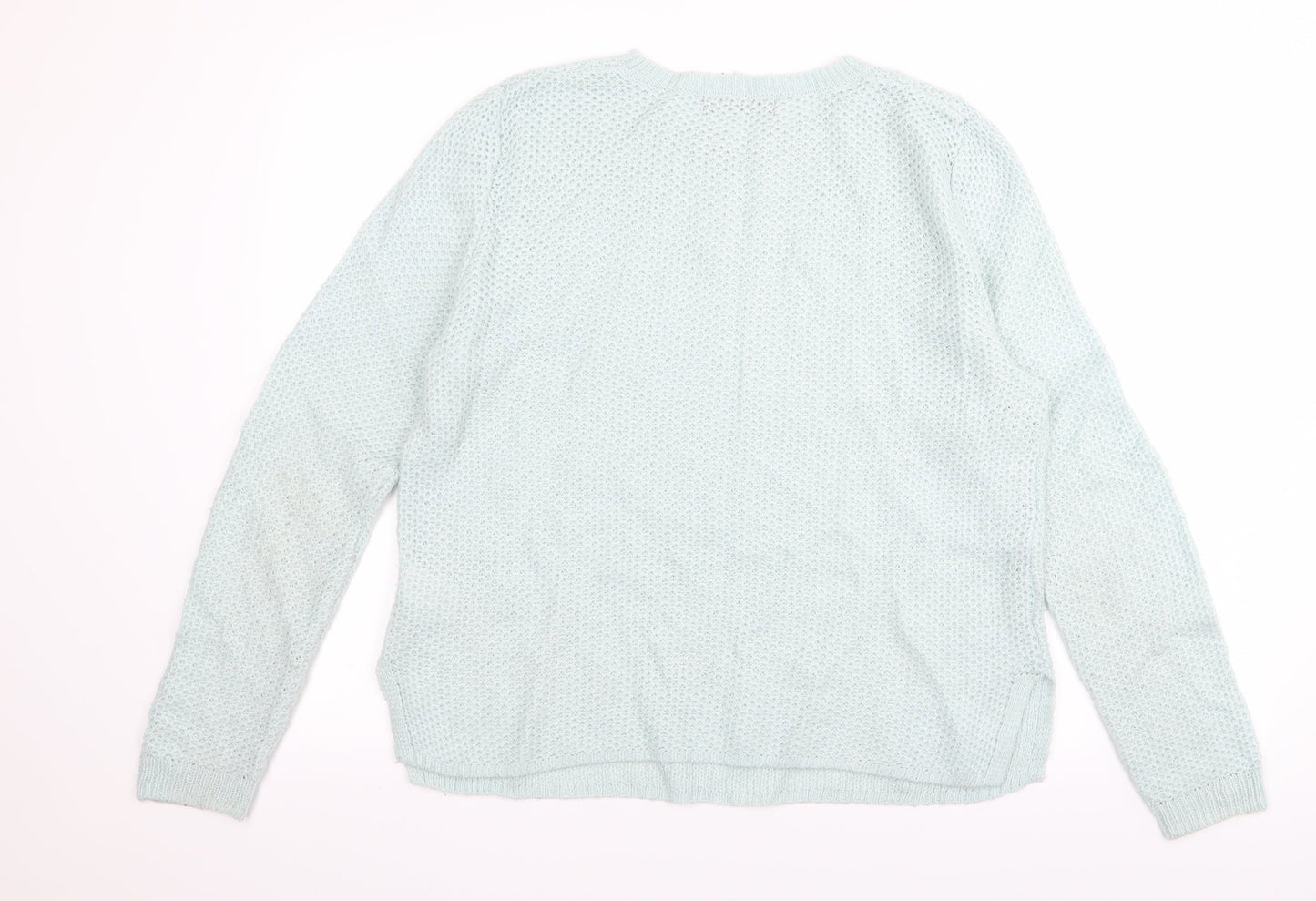 m&s Womens Green   Pullover Jumper Size 14