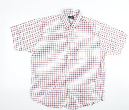 TOM SAYERS Mens White    Button-Up Size XL