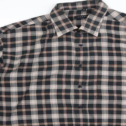 Mens UK Size XL Morgan Black  Button-Up Long Sleeve Casual Shirt