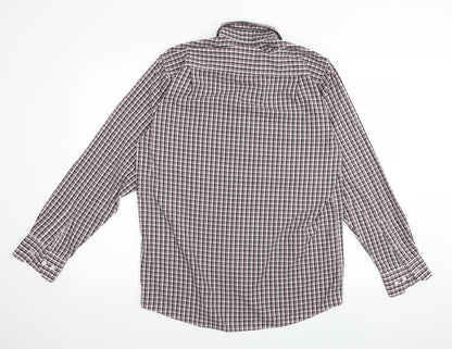 Mens UK Size 15 bw White  Button-Up Long Sleeve Casual Shirt