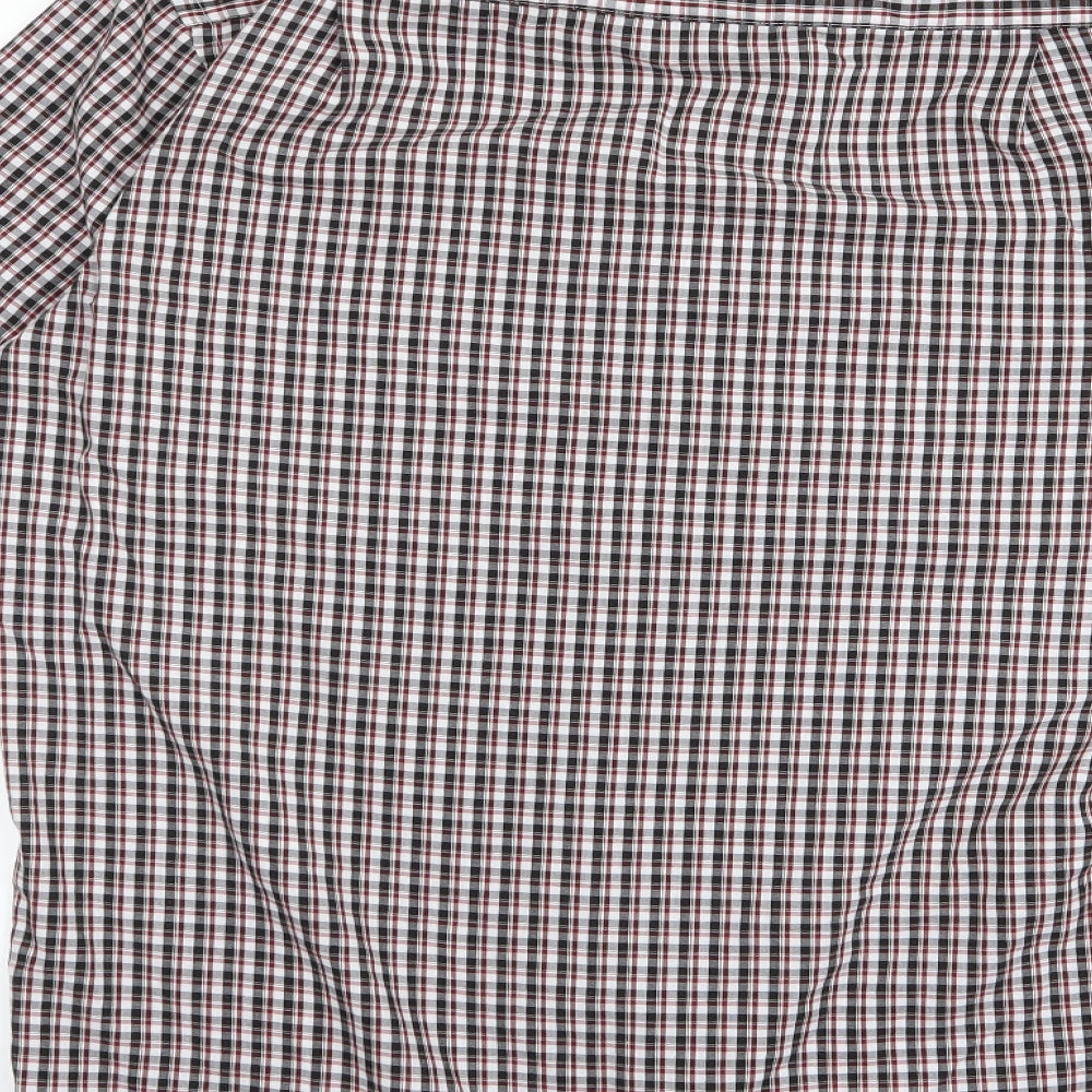 Mens UK Size 15 bw White  Button-Up Long Sleeve Casual Shirt
