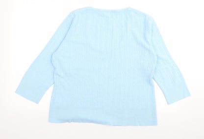 Preworn Womens Black   Pullover Jumper Size 18