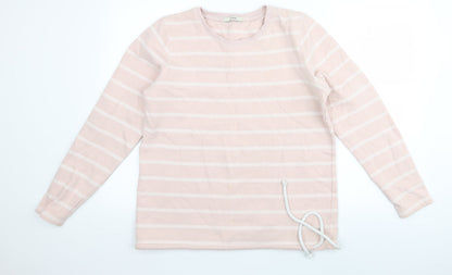 geirge Womens Pink Striped Rayon Pullover Jumper Size 14