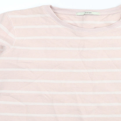 geirge Womens Pink Striped Rayon Pullover Jumper Size 14