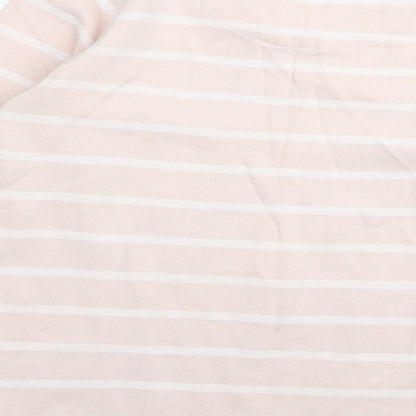 geirge Womens Pink Striped Rayon Pullover Jumper Size 14