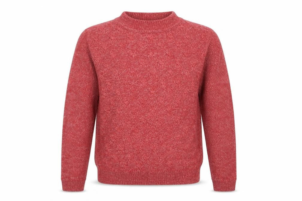 Mens UK Size M Preworn Red Pullover Jumper